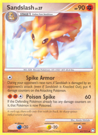 Sandslash 61/123 Diamond & Pearl Mysterious Treasures