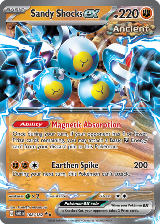 Sandy Shocks ex 108/182 Scarlet & Violet Paradox Rift