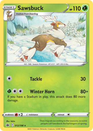 Sawsbuck 12/198 Sword & Shield Chilling Reign