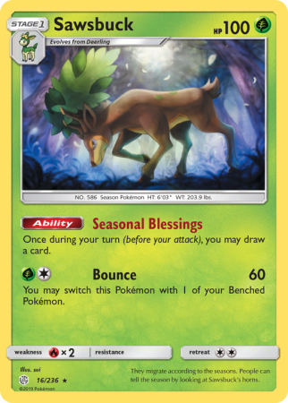 Sawsbuck 16/236 Sun & Moon Cosmic Eclipse