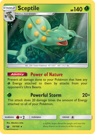 Sceptile 10/168 Sun & Moon Celestial Storm