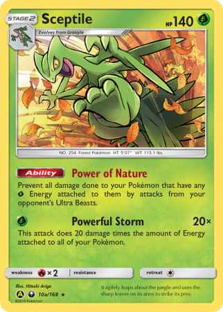 Sceptile 10a/168 Sun & Moon Celestial Storm