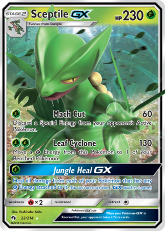 Sceptile-GX 22/214 Sun & Moon Lost Thunder