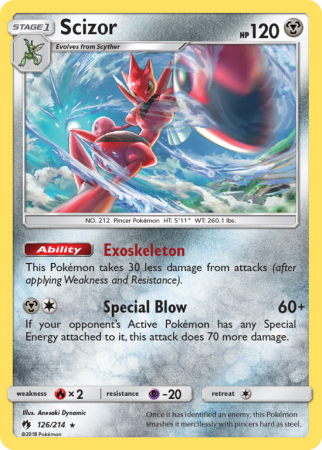 Scizor 126/214 Sun & Moon Lost Thunder
