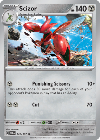 Scizor 141/197 Scarlet & Violet Obsidian Flames