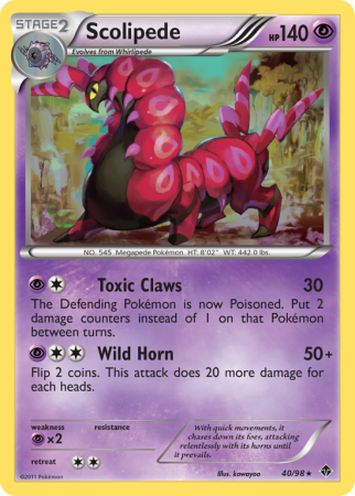 Scolipede 40/98 Black & White Emerging Powers