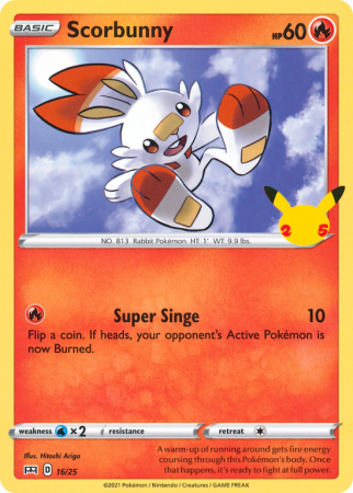 Scorbunny 16/25 Other McDonald's Collection 2021