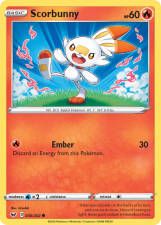 Scorbunny 30/202 Sword & Shield Sword & Shield