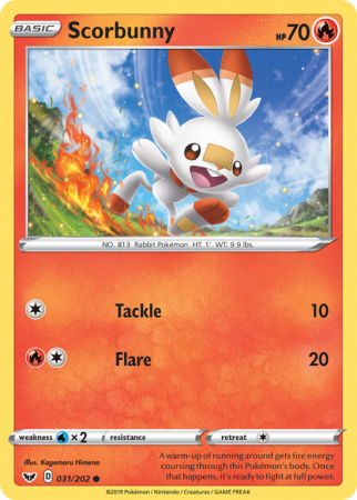 Scorbunny 31/202 Sword & Shield Sword & Shield