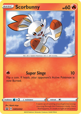 Scorbunny SWSH002/103 Sword & Shield SWSH Black Star Promos