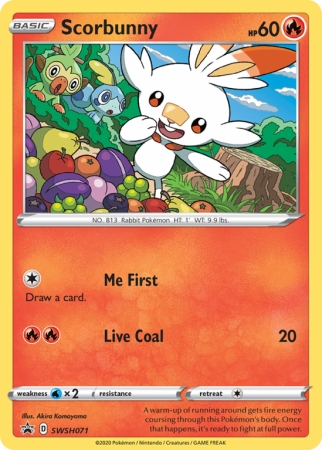 Scorbunny SWSH071/103 Sword & Shield SWSH Black Star Promos