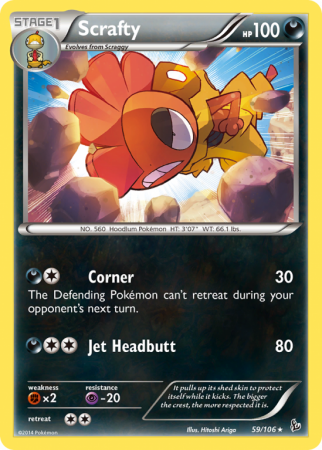 Scrafty 59/106 XY Flashfire