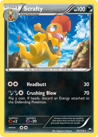 Scrafty 68/108 Black & White Dark Explorers