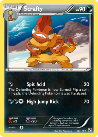 Scrafty 69/114 Black & White Black & White