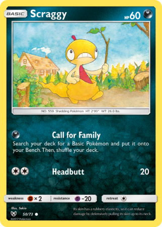 Scraggy 50/73 Sun & Moon Shining Legends