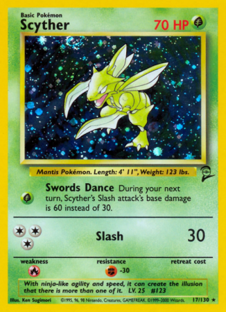 Scyther 17/130 Base Base Set 2