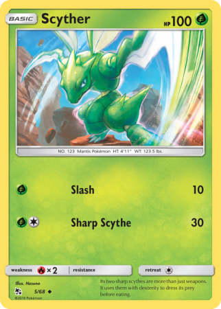 Scyther 5/68 Sun & Moon Hidden Fates