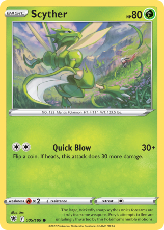 Scyther 5/189 Sword & Shield Astral Radiance