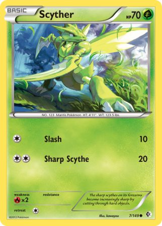 Scyther 7/149 Black & White Boundaries Crossed