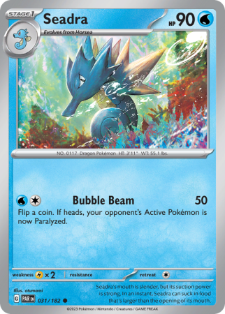 Seadra 31/182 Scarlet & Violet Paradox Rift