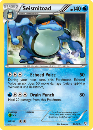 Seismitoad 36/124 Black & White Dragons Exalted
