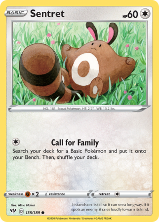 Sentret 135/189 Sword & Shield Darkness Ablaze