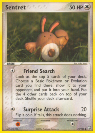 Sentret 75/109 EX Team Rocket Returns