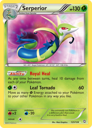 Serperior 125/124 Black & White Dragons Exalted