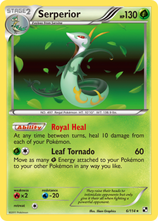 Serperior 6/114 Black & White Black & White