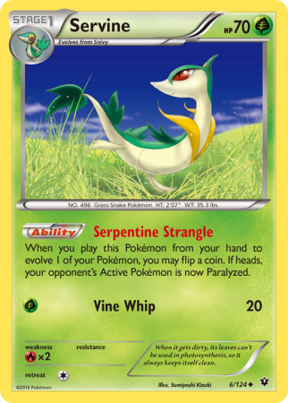 Servine 6/124 XY Fates Collide