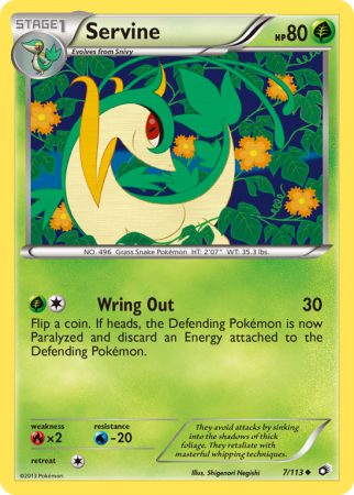 Servine 7/113 Black & White Legendary Treasures