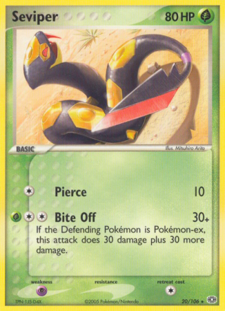 Seviper 20/106 EX Emerald