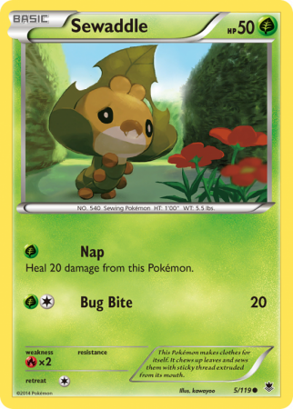 Sewaddle 5/119 XY Phantom Forces