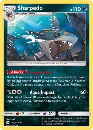 Sharpedo 82/149 Sun & Moon Sun & Moon