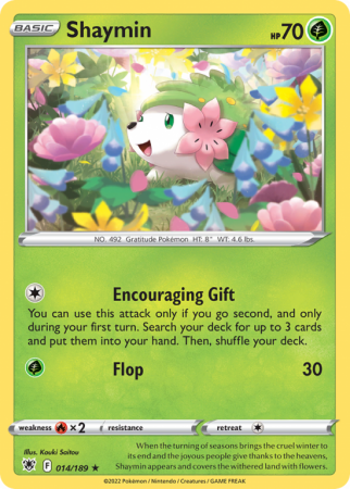 Shaymin 14/189 Sword & Shield Astral Radiance