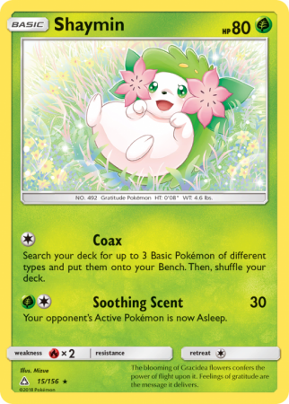 Shaymin 15/156 Sun & Moon Ultra Prism