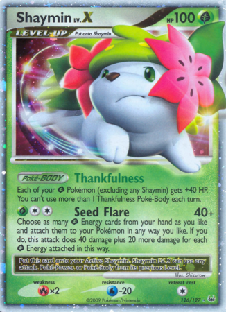Shaymin LV.X 126/127 Platinum Platinum