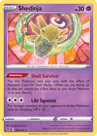 Shedinja 66/185 Sword & Shield Vivid Voltage