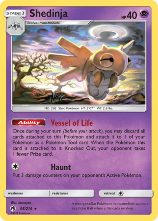 Shedinja 95/214 Sun & Moon Lost Thunder