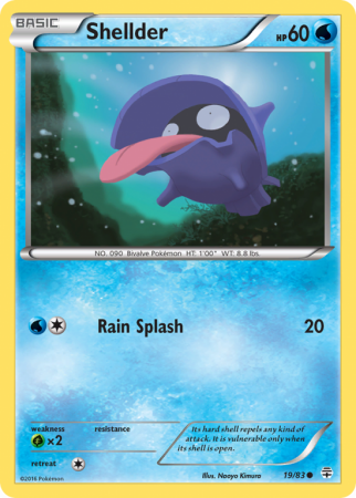 Shellder 19/115 XY Generations