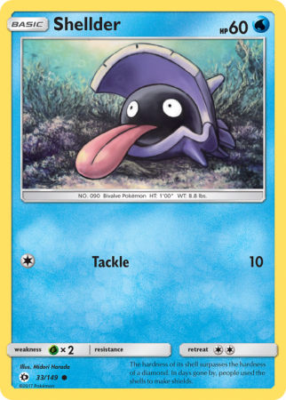 Shellder 33/149 Sun & Moon Sun & Moon