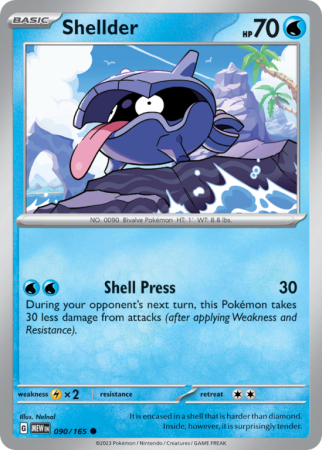 Shellder 90/165 Scarlet & Violet 151