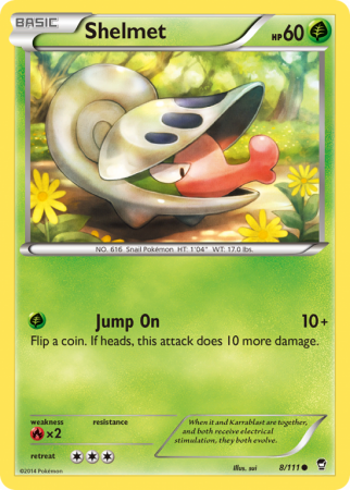 Shelmet 8/111 XY Furious Fists