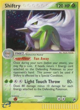 Shiftry 12/100 EX Sandstorm