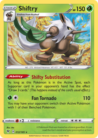 Shiftry 12/185 Sword & Shield Vivid Voltage