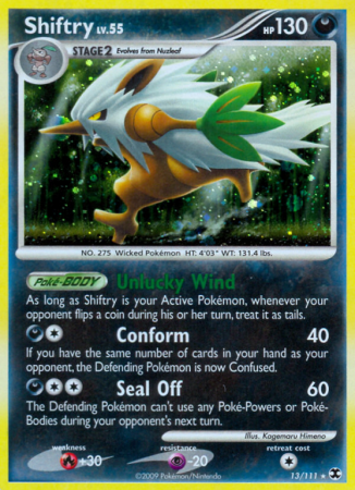 Shiftry 13/111 Platinum Rising Rivals