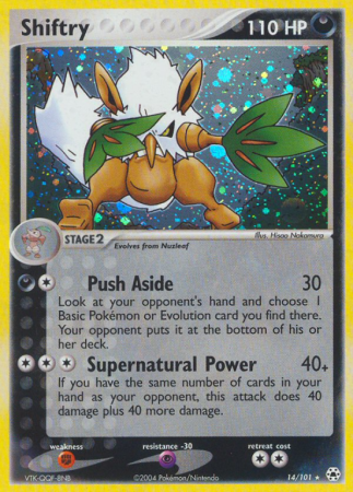 Shiftry 14/101 EX Hidden Legends