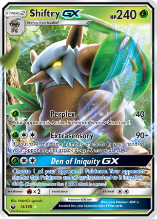 Shiftry-GX 14/168 Sun & Moon Celestial Storm