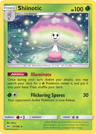 Shiinotic 17/149 Sun & Moon Sun & Moon