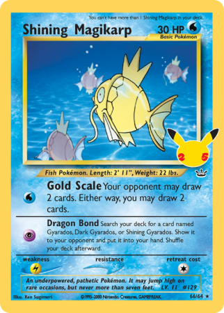 Shining Magikarp 66/25 Sword & Shield Celebrations: Classic Collection